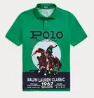 Polo Ralph Lauren EQUESTRIAN POLO Graphic Print Mesh Knit Shirt Sz L