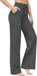 [Generic] Wide Leg Yoga Pants for Women Workout Loose Dress Pants Yoga Pants Stretchy for Yoga Workout Gym