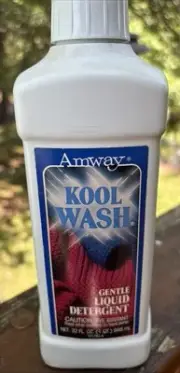 Vintage 1986's Amway Kool Wash Detergent 32 Oz Gentle Liquid Laundry NEW