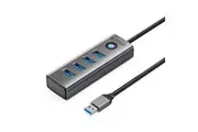 Orico USB-C to 4 Port High Speed USB 3.0 Hub - Grey ( Aluminum Case )