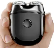 Kongeeker Mini Portable Electric Shavers for Men Black
