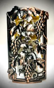 New Copper Grape Vine Shield Wallflower Plug In Bath & Body Works Grapes Unlit