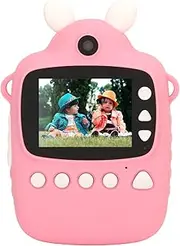 Kids CameraPrint, HD Dual Cameras, 16MP Front and Back, 1080P Recording, 2.4in HD Screen, Fun Graffiti, MP3 Function, 1000mAh, Inkless Printing