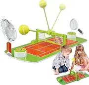 Miniature Tennis Set | Parent-Child Interactive Table Game | Interactive Sports Activities with Rackets Table Toy for Family, Indoor & Outdoor