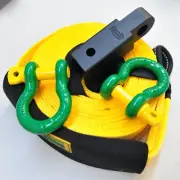 1X11T*9m Snatch Strap + 2X 4.7T Shackle +5T Alloy Hitch+Bag George 4x4 Recovery