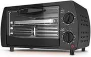 Toaster Oven Mini Household Oven Multifunctional Pizza Cake Baking Oven with 60 Minutes Timer Stainless Steel Toaster 2 Layers 9L 220V Halogen ovens/13279