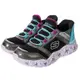 SKECHERS 童鞋 女童系列 燈鞋 瞬穿舒適科技 GALAXY LIGHTS - 303701LBKMT