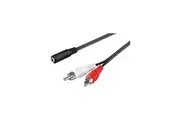 Goobay Audio cable adapter, 3.5 mm female to RCA male - 1.4 Metres