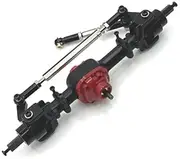 Car Front Rear Axle Set Upgrade Parts for 1/12 MN82 LC79 MN78 Modified Parts RC Car Spare Parts Metal Upgrade Fr&on&t and Rear Axle Assembly Front Rear Axle Scale RC Car(Black Front)