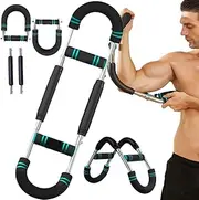 Twister Arm Trainer - Adjustable 40-100lbs Portable Spring Resistance Chest & Arm Workout Equipment with Detachable Design for Home Gym.
