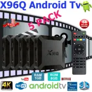 Android 10.0 TV Box X96Q Quad Core HD 4K Media Stream Player Mini PC (5 PACK)