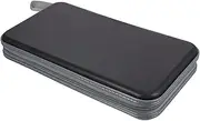 KONTONTY Capacity CD Storage Case DVD Storage Wallet with Zipper Closure Compact Design for Travel Protects and Scratches Music Lovers