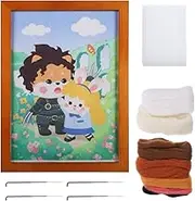 DIYEAH 1 Set Unfinished Needlework Tool DIY Embroidery Kit for Beginners for Art Crafts Simple Patterns for Home Decor Lightweight and Convenient for Easy Use