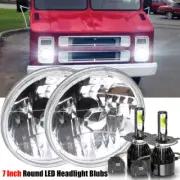 2PCS 7" Round Sealed Beam LED Headlights fit 1960-2005 chevrolet P10 P20 P30 (for: Chevrolet)