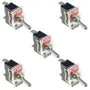 5 x On-Off Toggle Switch SPST 15A 250VAC