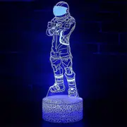 Fortnite 3D Remote Control Night Light Bedroom Touch Sensor 7 Colors Changing Table Lamp Home Decor C