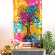 Indian Ethnic Art Tree of Life Decor Wall Tapestry Hanging Cotton Hippie Poster
