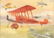 Model Airplane Plans (FF): Avro 504K Biplane 1/12 scale 36"ws for .049 Engine