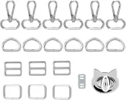 Thickened Purse Hardware for Bag Making, 19PCS Swivel Clasp, Swivel Hooks for Pu