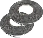 BokWin 2PCS Sealing Foam Tape 5mm Wide 2mm Thick 10m/32.8ft Long, Foam Self Adhesive Tape for Sound Insulation Shock Absorption Weather Stripping Draft Seal, Doors and Windows, Black Single Sided