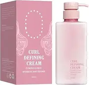 FLLAULIYAG Curl Defining Cream, Curl Cream for Curly Hair, Anti Frizz, Moisturizing, Smoothing, 450ml