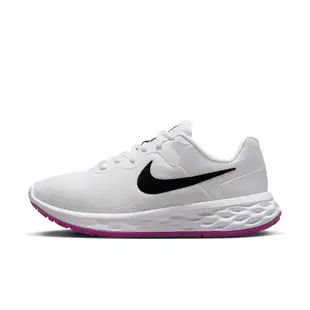 NIKE 慢跑鞋 女鞋 運動鞋 緩震 W REVOLUTION 6 NN 白 DC3729-106