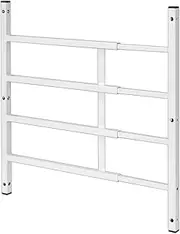 [Segal] 4760 Fixed Adjustable Child Safety Window Guard Prevents Accidental Falls, Tamper Resistant Screws Included, Non-Egress, 21-1/4"H x 15-3/4"-22" W, White