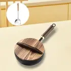 Wok Pan with Lid Nonstick Non Coated Flat Bottom Easy to Clean Chinese Wok