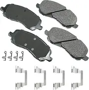 Akebono Ultra-Premium Ceramic Front Disc Brake Pads, grey