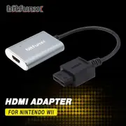 Bitfunx HDMI Adapter for Nintendo Wii NTSC PAL Retro Game Consoles HD Cable Plug And Play adapter for wii