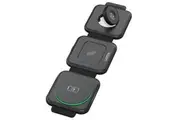 Unitek P1223A 15W Travel MagCharge 3-in-1 Qi Wireless Foldable Phone Charger.