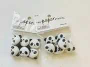 2 Pcks The Paper Studio Panda Bear Shank Buttons Crafts Sewing -12 Total