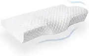 Cervical Pillow for Neck Pain Relief, Odorless Lavender Memory Foam Pillows, Adjustable Orthopedic Neck Contour Support Bed Sleeping Pillows for Side Back Sleepers with 2 Washable Pillowcases