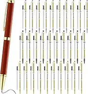 Colarr 30 Pcs Slimline Pen Kit Wood Turning Twist Pen Kit with Refill Lathe Turning Supplies for DIY Making Office Supplies Friend Gifts(Black, Silver, Gold)