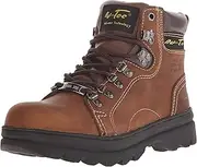 [Ad Tec] Women's 6" Steel Toe Work Boot Brown Work Boot