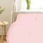 Royal Comfort Balmain 1000TC Sheet Set 50% Bamboo 50% Cotton Luxury Ultra Soft, 1 x Flat Sheet, 1 x Fitted Sheet, 2 x Pillowcases (Blush, King)