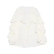 [Zimmermann] Zimmermann Ruffled Blouse I NUMERIC WHITE