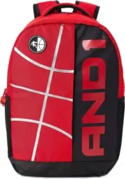 AND1 Black/Red Basketball Backpack in Paint W/Laptop Sleeve Reflective Printing
