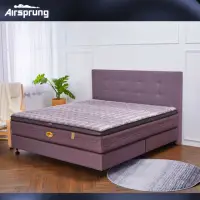 在飛比找momo購物網優惠-英國Airsprung奢華護背白金漢床組-加大