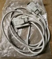 6Ft DB9 FEMALE to DB9 FEMALE NULL MODEM Cable 180508 1J-2696-E7