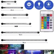 88-98CM Aquarium Light Fish Tank LED Bar Lamp Pool Submersible Waterproof RGB AU