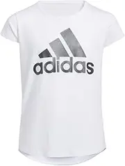 [adidas] Girls' Short Sleeve Classic Badge of Sport Tee