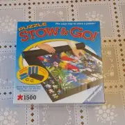 Ravensburger Jigsaw Puzzle Stow & Go 46" x 26" Roll Tube Mat 1500 Pcs Brand New