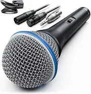MRSDY Vocal Dynamic Microphone, Metal Handheld Wired Microphone for Singing, Mic Suitable for Karaoke and Recording, with On/Off Switch and 16.4ft XLR Cable