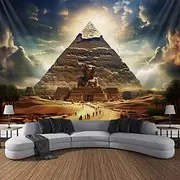 Egyptian Pyramid Hanging Tapestry Wall Art Large Tapestry Mural Decor Photograph Backdrop Blanket Curtain Home Bedroom Living Room Decoration