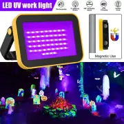 USB Rechargeable UV Light LED Blacklight Floodlight Party 40W Stage Halloween