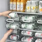 2-Tier Rolling Can Organizer Beverage Fridge Storage Rack Home Office Can Holder