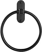 FCFZBTBNM Aluminum Towel Rack Euro Antique Style 16cm Diameter Towel Ring Holder Waterproof Wall Mounted Hanging Bathroom Towel Shelf Towel Ring