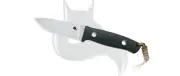 Black Fox Knives Vesuvius 710D2 Fixed Blade Knife Black G10 D2 Steel BF-710 D2