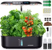 Hydroponics Growing System Kit, Indoor Garden, 12 Pods with LED Growth Lamp